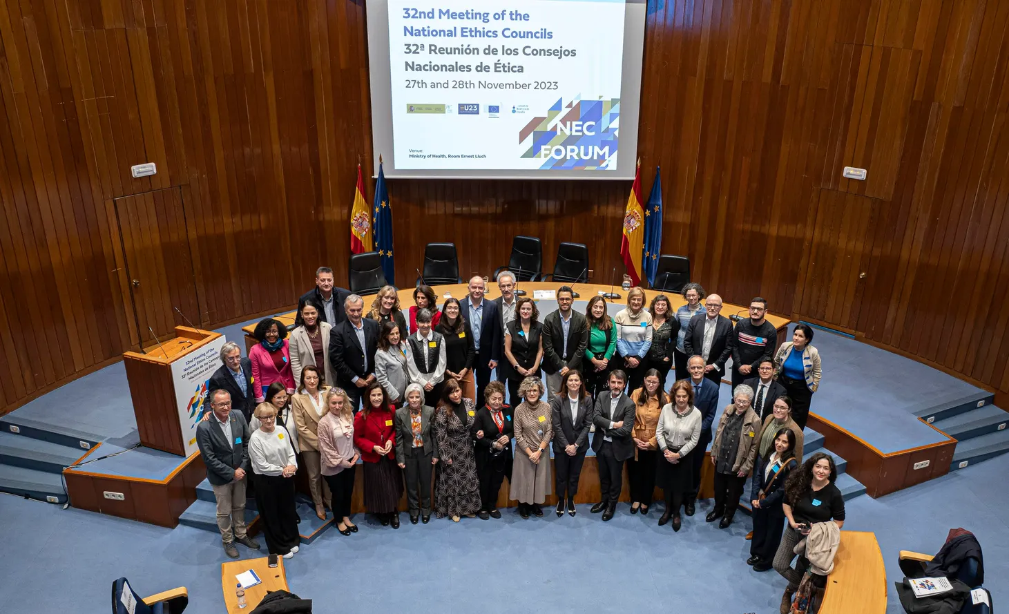 32° Meeting of the National Ethics Council - Madrid 27-28/11/2023Delegazioni