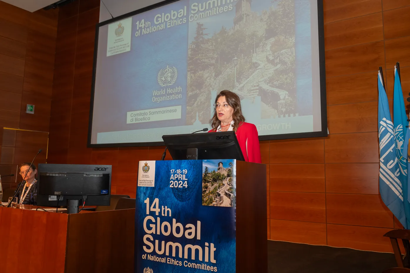 14th Global Summit of National Ethics Committees - San Marino 17, 18, 19/04/2024Cerimonia inaugurale - Discorso della Presidente