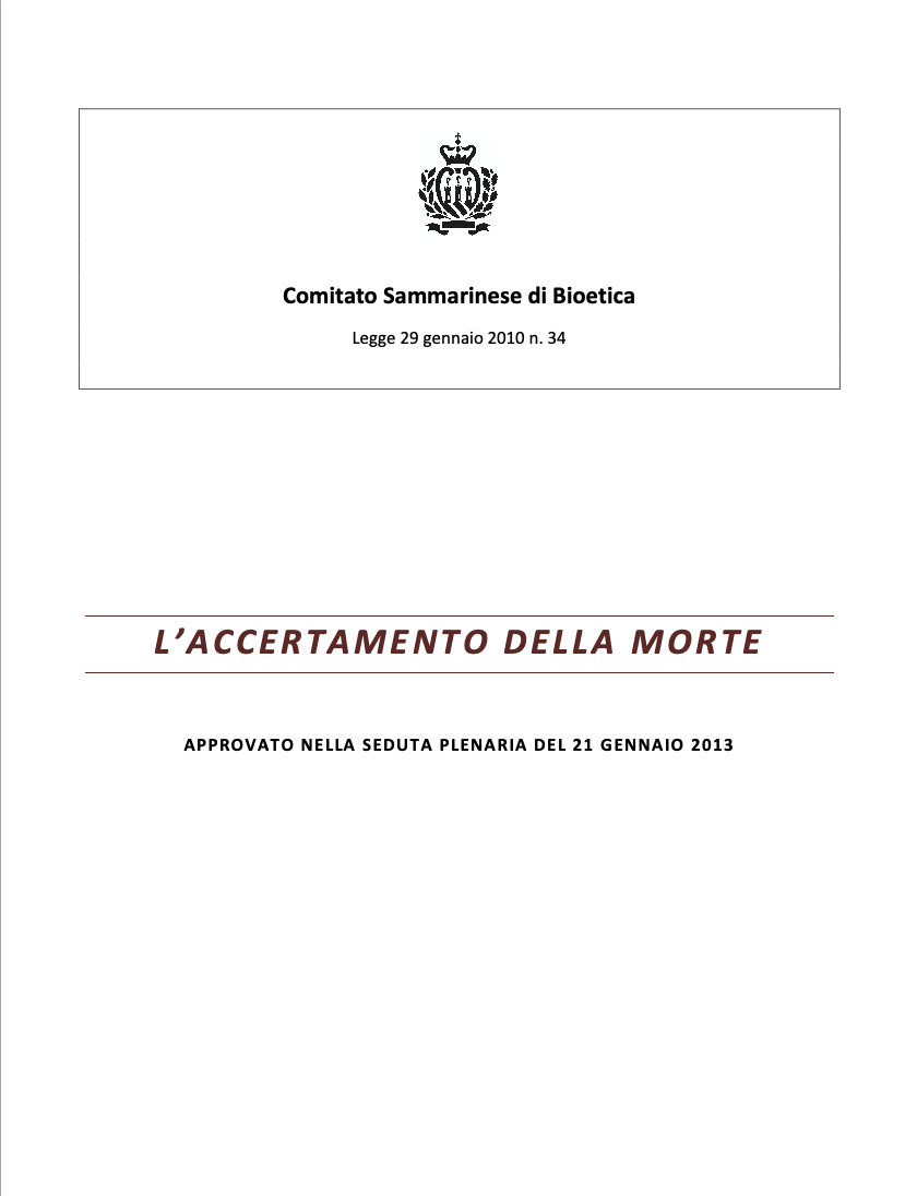 L'accertamento della morte