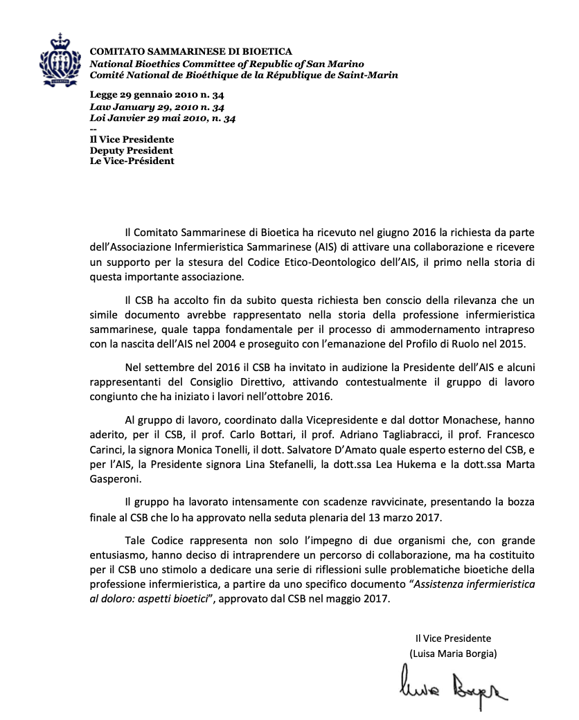 Codice deontologico AIS