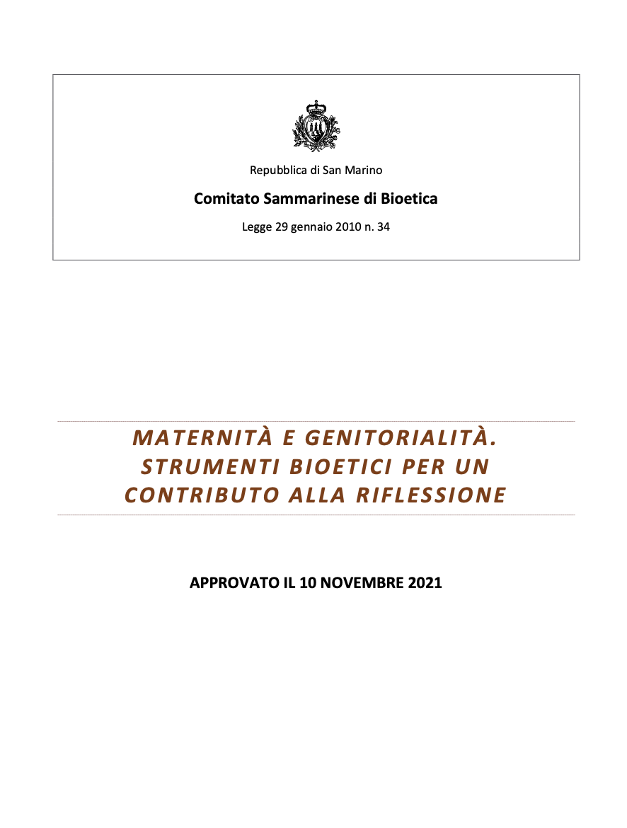 Maternità e genitorialità