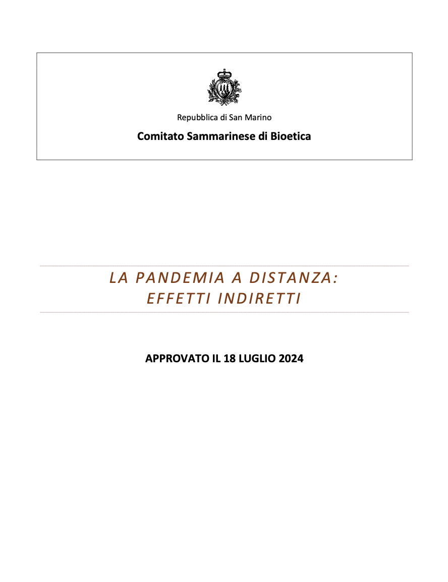 La pandemia a distanza: effetti indiretti
